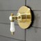 Kingston Brass KS3037BPL Single-Handle Three-Way Diverter Valve with Trim Kit, Brushed Brass KS3037BPL - alternate 3